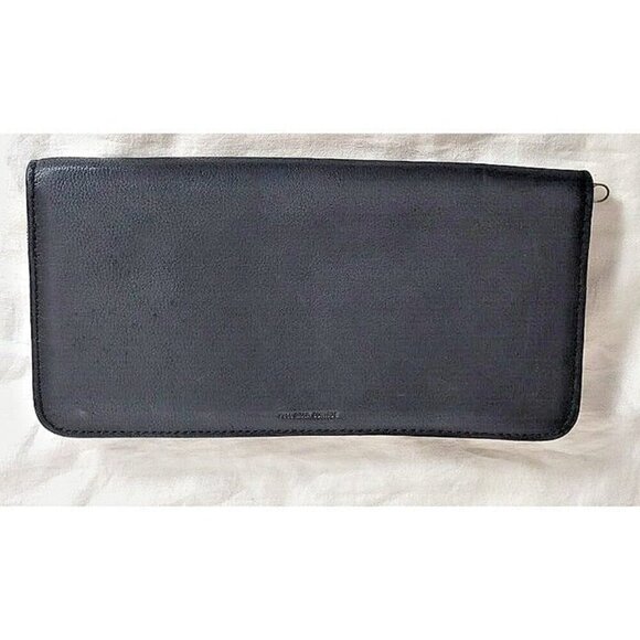 Travel Wallet Cowhide Leather Full Grain Passport boarding pass documents Vintag - Picture 7 of 7